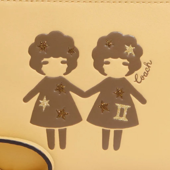 Coach Corner Zip Wristlet With Gemini! - Picture 4 of 6